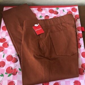 SPANX Women's On the Go Ankle Pants Bronze Glow Petite Medium
